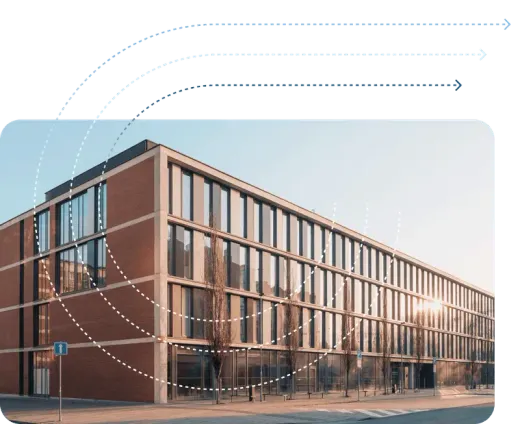 Modern brick office building at sunset, representing professional tax consultants in Las Vegas, NV